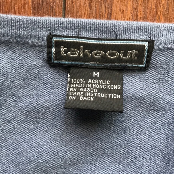 🟦🟦Takeout Button Down Half Sweater🟦🟦 - Picture 8 of 9